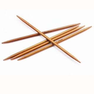 Kim đan len bằng gỗ 25cm 2 đầu