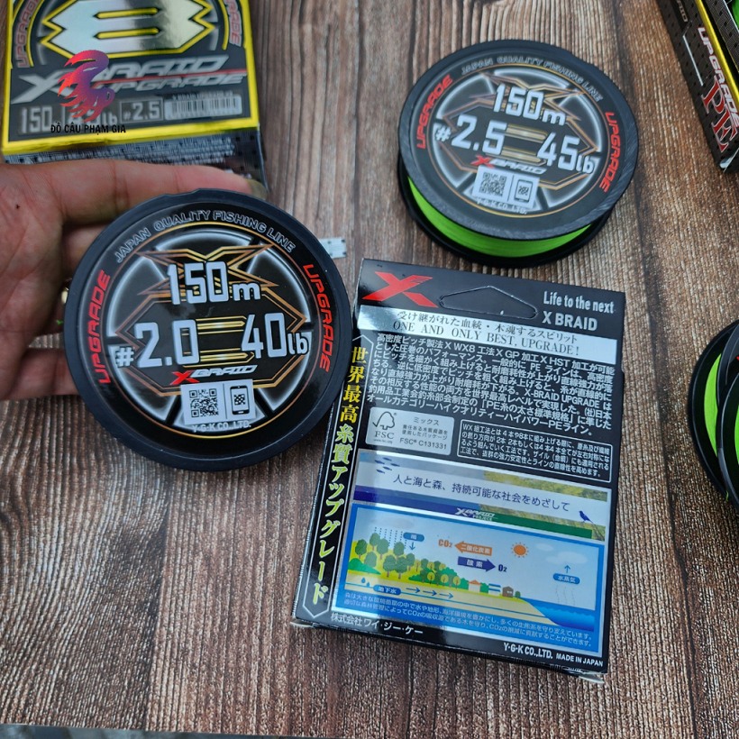 Dây Dù Câu YGK X Braid UPgrade Phiên Bản Nâng Cấp PE X8