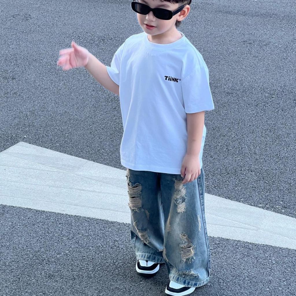 Quần Jeans rách cá tính cho bé