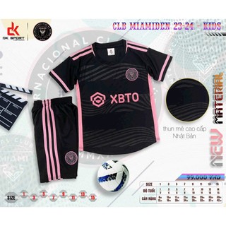 Bộ đồ đá banh clb inter miami màu đen