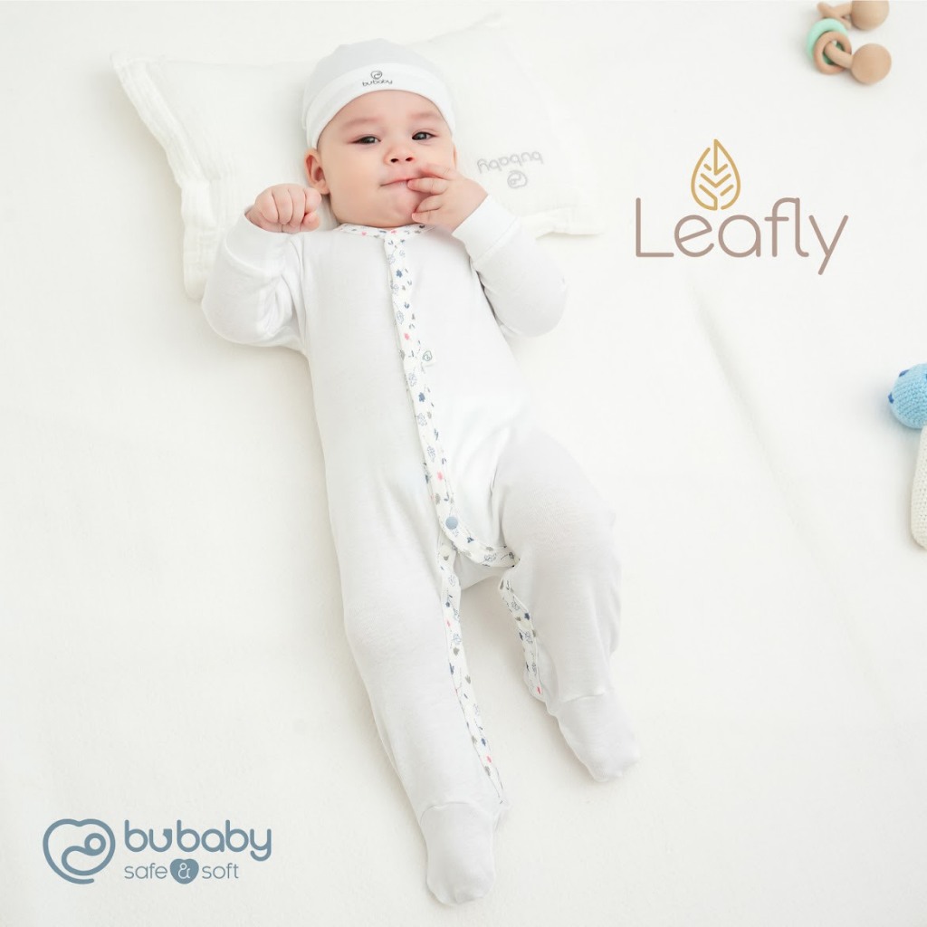 Bu baby - Bộ Body dài tay cài giữa Leafly BCT210200