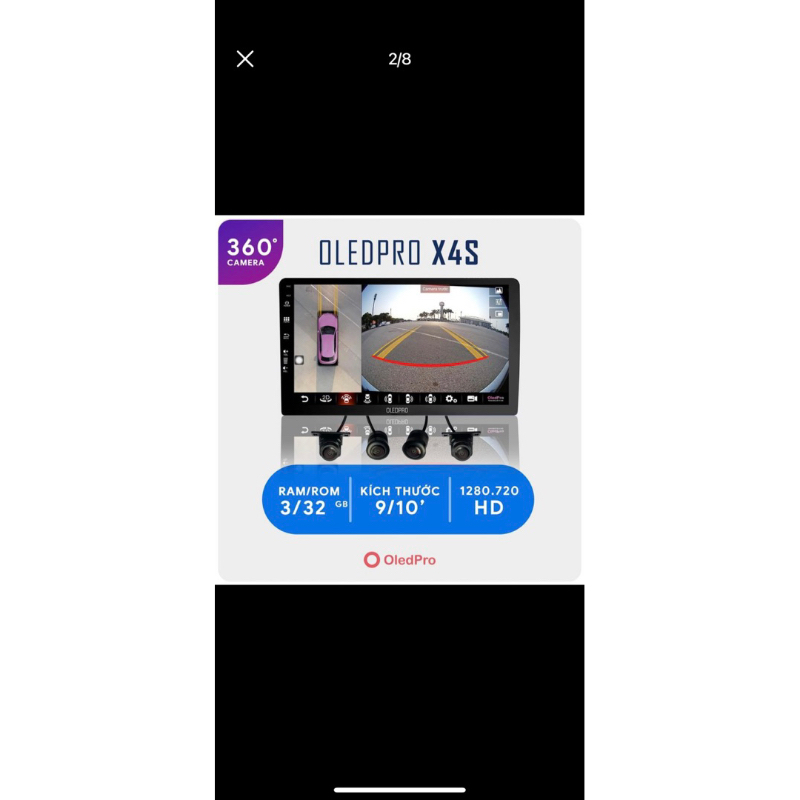 Màn hình Androi ô tô oled pro X4 và X4S liền Camera 360 độ !