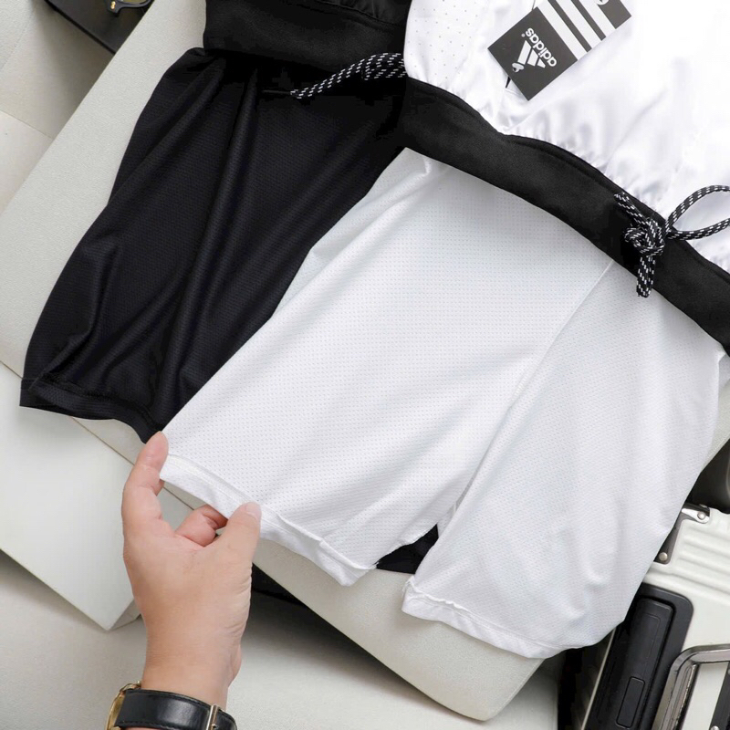 Quần Đùi Short Gym Nam 2 Lớp Form Ngắn