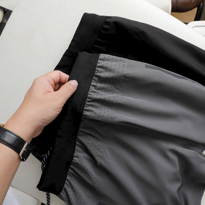 Quần Đùi Short Gym Nam 2 Lớp Form Ngắn