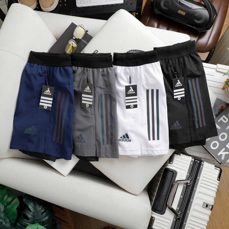 Quần Đùi Short Gym Nam 2 Lớp Form Ngắn