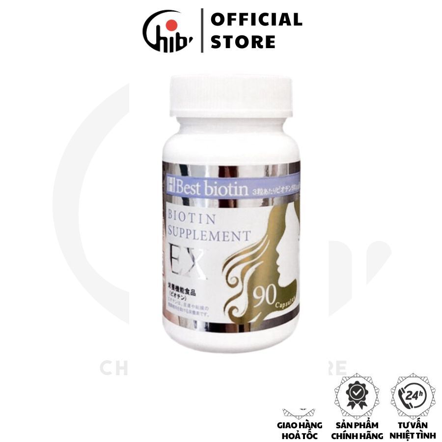 Viên uống hỗ trợ mọc tóc Best Biotin Ex Nhật Bản chính hãng - Hộp 90 viên