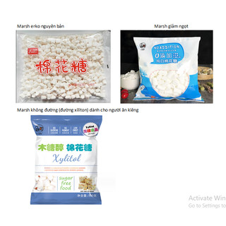 Kẹo Marshmallow ăn kiêng/ nguyên bản / ít ngọt gói 500g date mới