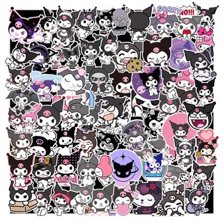 Set 100-50-25-10 sticker dán trang trí - hình kuromi hoạt hình