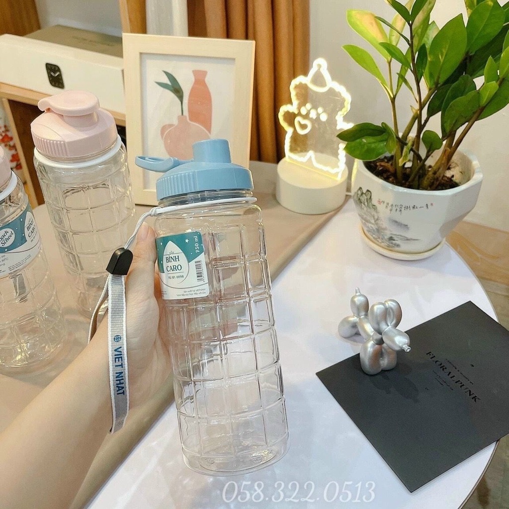 Bình nước xe đạp thể thao, Chai nước thể thao Việt Nhật 750ml BikeBay