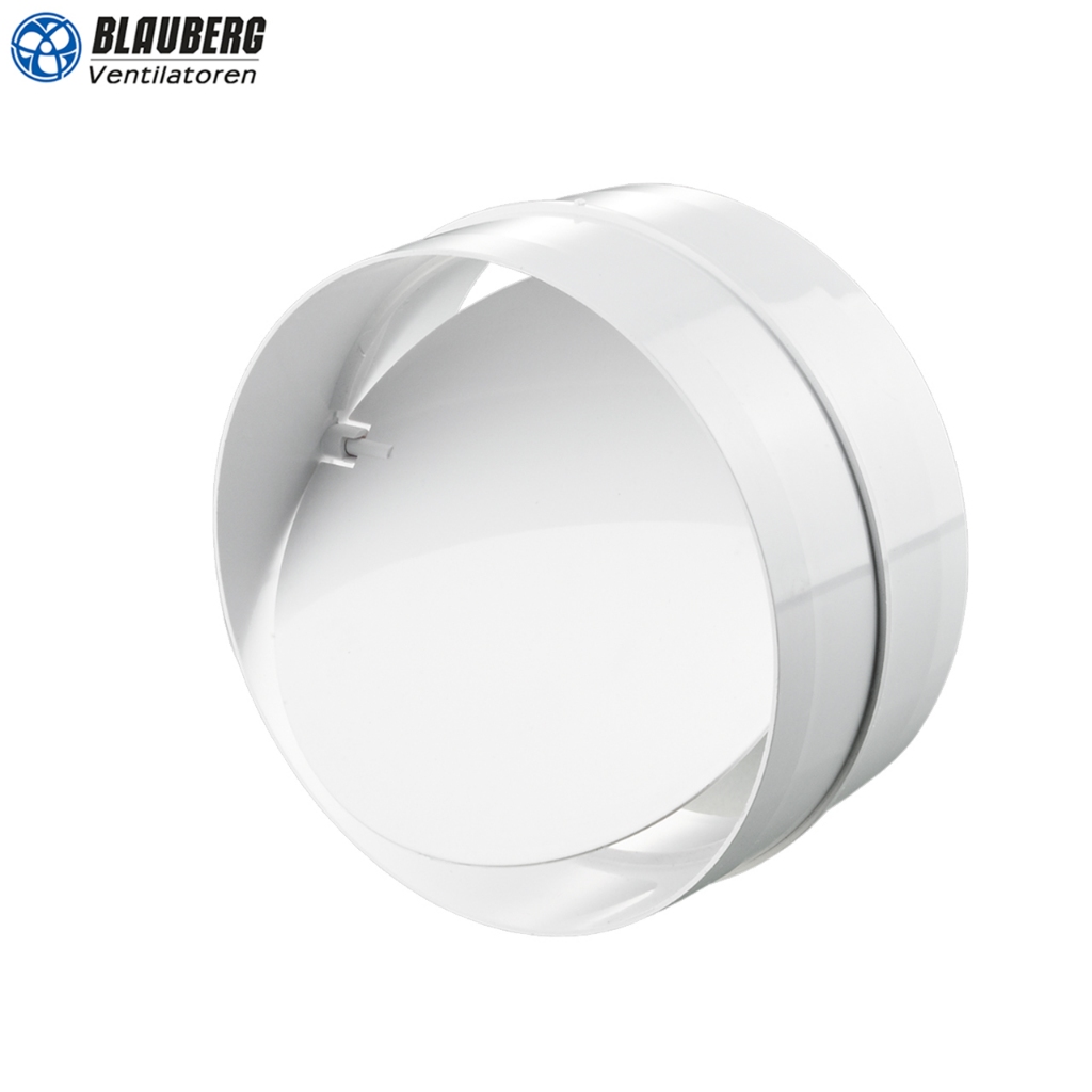 Nối ống nhựa tròn có van ngăn gió ngược BLAUBERG - RVK φ100/125/150/200mm - Hàng Nga nhập khẩu chính hãng
