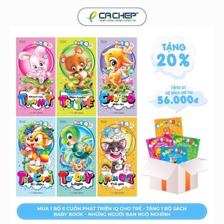 Sách - Combo 6 cuốn phát triển IQ cho trẻ em - Tặng 1 Bộ sách Baby Book - Những người bạn ngộ nghĩnh