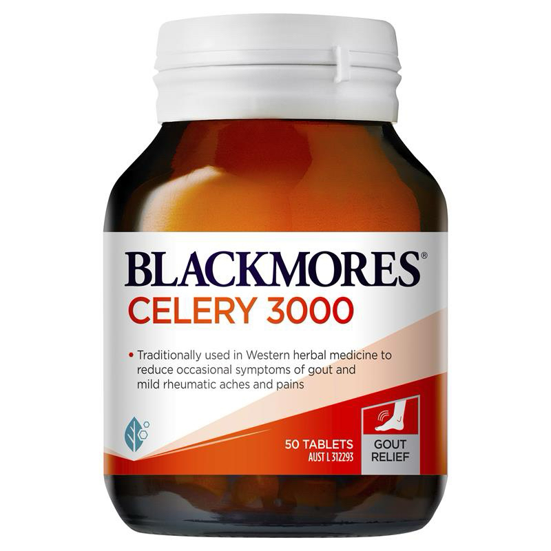 Viên Uống Hỗ Trợ Bệnh Gout Blackmores Celery 3000mg 50 viên