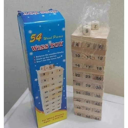 Đồ Chơi Rút Gỗ Cho Bé 54 Thanh - 48 Thanh