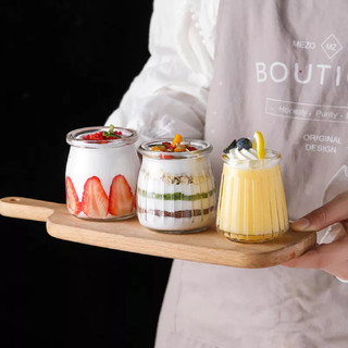 Hũ thủy tinh làm sữa chua,caramen, chưng yến chai sữa hạt loại có nắp 100ml hàng Cao Cấp Dày Dặn an toàn cho bé