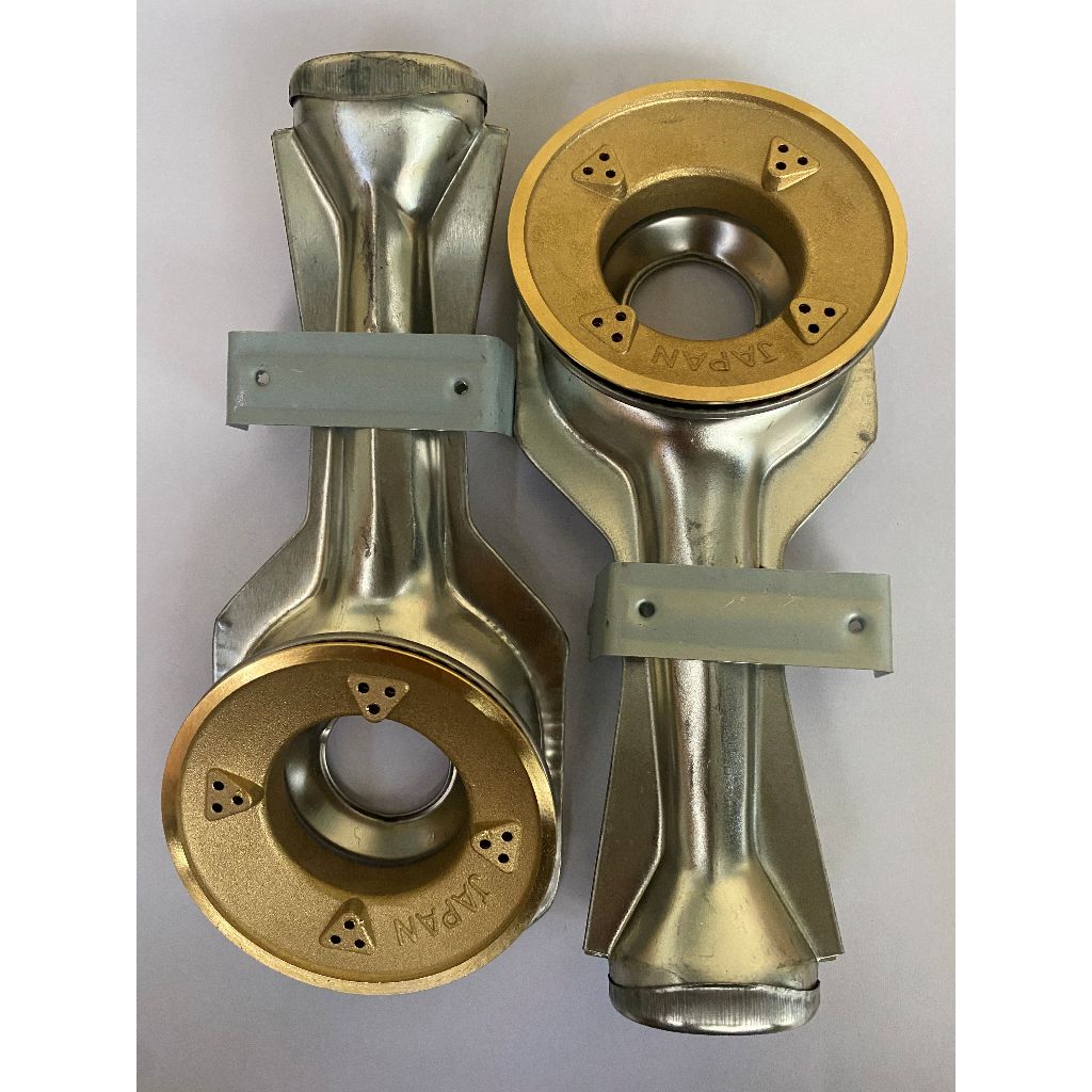 COMBO 2 Điếu inox bếp gas + Họng Đầu Đốt chia lửa Sen đồng 78 JAPAN - ( Kèm Bass gắn + Vít)-[ PHỤ KIỆN BẾP GA ]