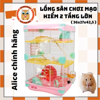 Lồng sân chơi mạo hiểm 2 tầng lớn Alice dành cho hamster