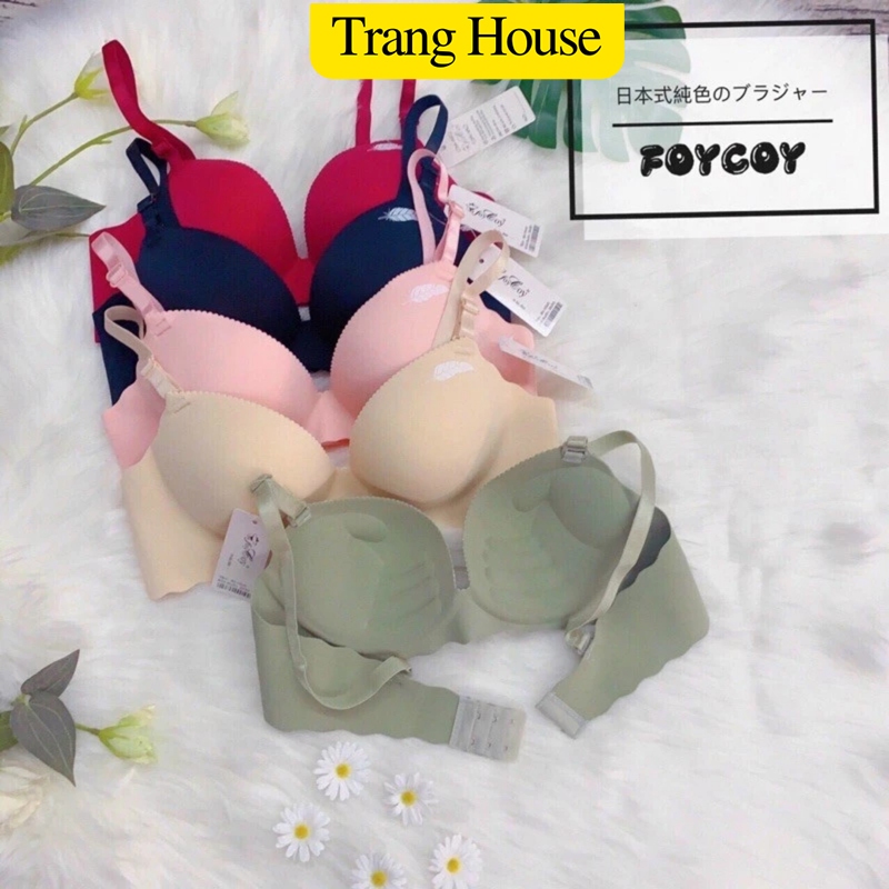 ÁO LÓT ĐÚC KHÔNG GỌNG ĐỆM BÀN TAY ĐẨY NGỰC HÌNH LÔNG VŨ TRANG HOUSE