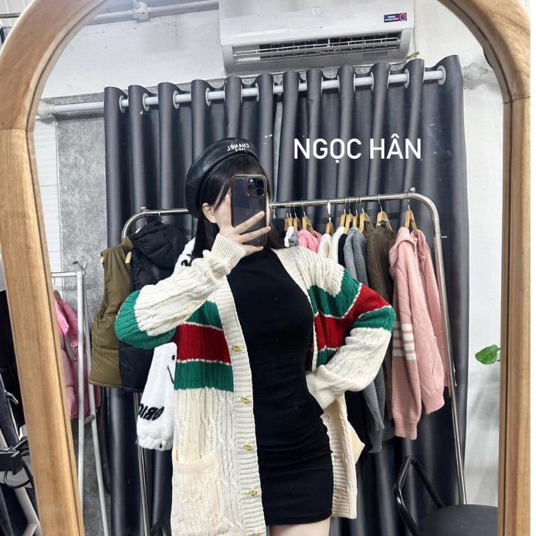 Áo khoác, áo cardigan gúccí bản cao cấp họa tiết thêu nam nữ