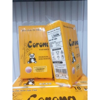 TÚI GIẤY RÚT TREO TƯỜNG ĐA NĂNG CORONA 1500 TỜ 3 LỚP DAI MỊN TẶNG MÓC DÁN TƯỜNG