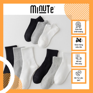 Tất vớ cổ cao, cổ lửng, cổ thấp nam nữ dệt kim chất liệu cotton mềm, thoáng mát, không mùi kiểu dáng trẻ trung