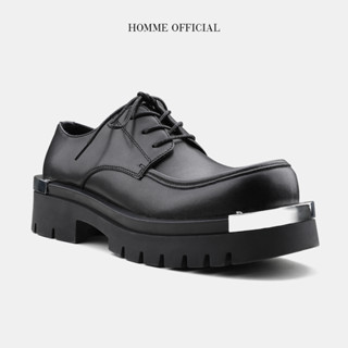 Giày Derby nam HOMME đế cao 5cm mũi kim loại 8796-R