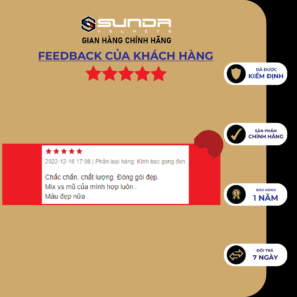 Kính phi công viền da SUNDA 105 gắn mũ bảo hiểm