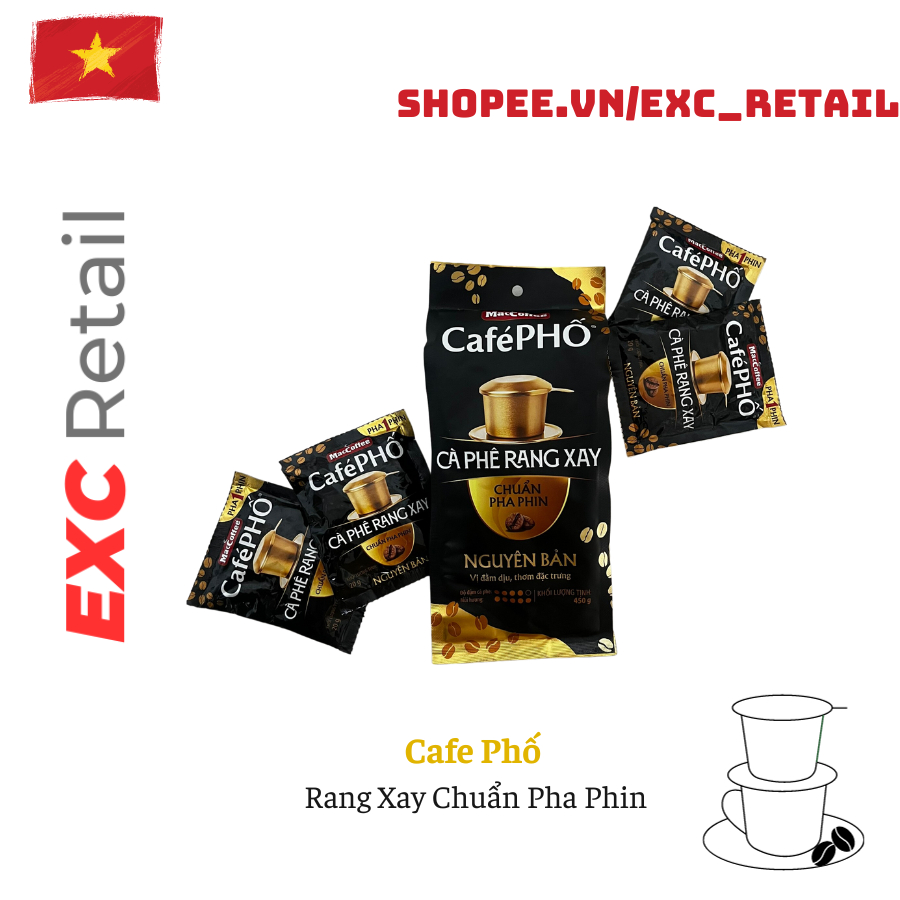 Cà phê Phố Rang Xay pha phin - MacCoffee
