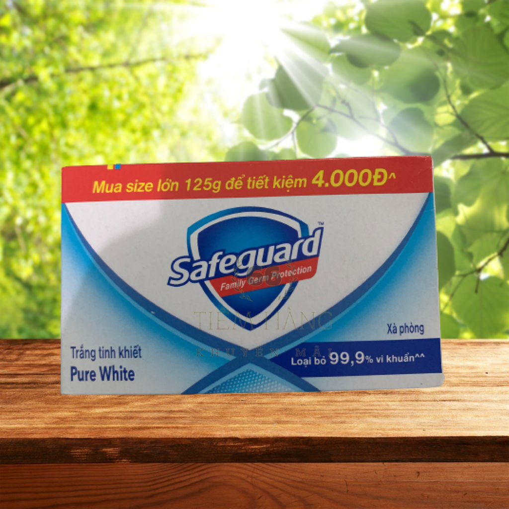 Xà Bông Cục SAFEGUARD Sạch 99,9% Vi Khuẩn & Dịu Nhẹ Cho Da.