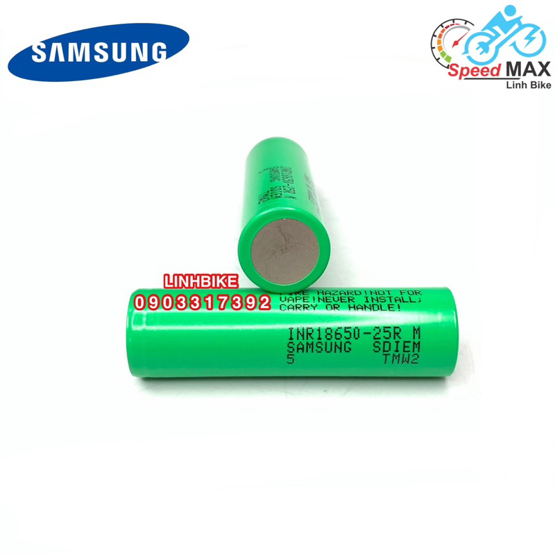 Pin Samsung INR18650 - 25R DL 2500mAh xả cao 10C  mới 100% chính hãng