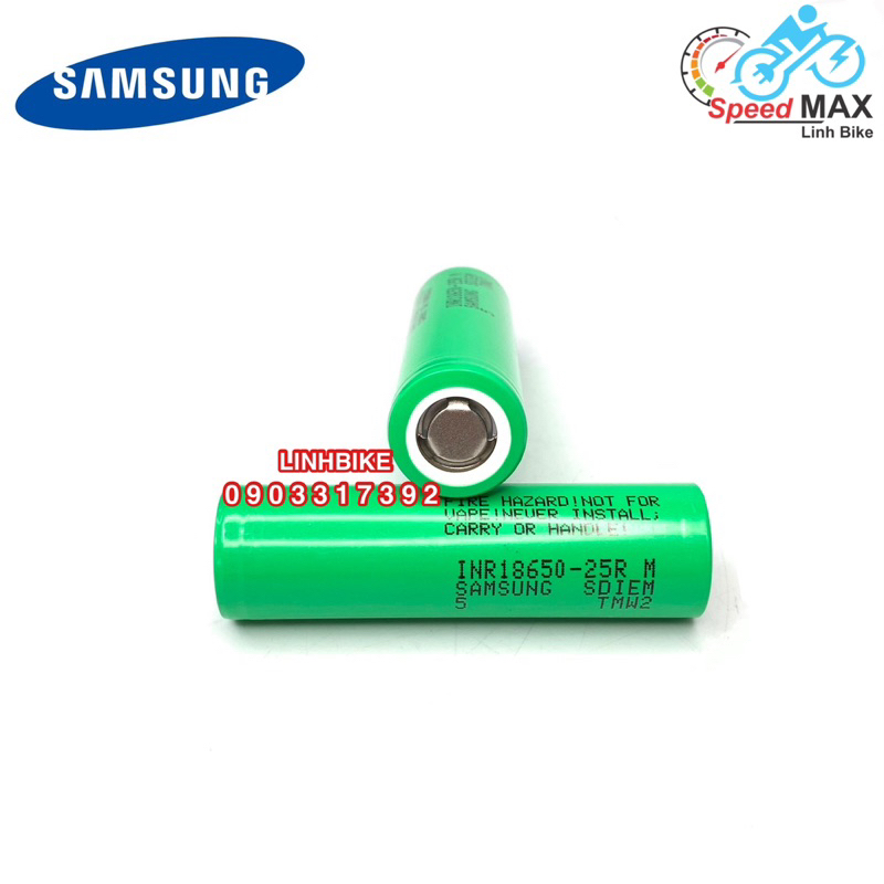 Pin Samsung INR18650 - 25R DL 2500mAh xả cao 10C  mới 100% chính hãng