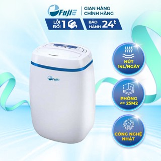 Máy hút ẩm lọc không khí FujiE HM-614EB - hút ẩm 14L/ngày -  bảo hành chính hãng 24 tháng
