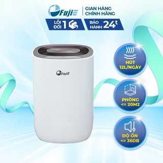 Máy hút ẩm không khí FujiE HM-912EC-N công suất hút ẩm 12L/ ngày, có khóa trẻ em, bảo hành 24 tháng