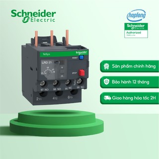 Rơ le nhiệt LRD21 dải cài đặt 12-18A đầu kết nối bắt vít SCHNEIDER dùng cho khởi LC1D18-38
