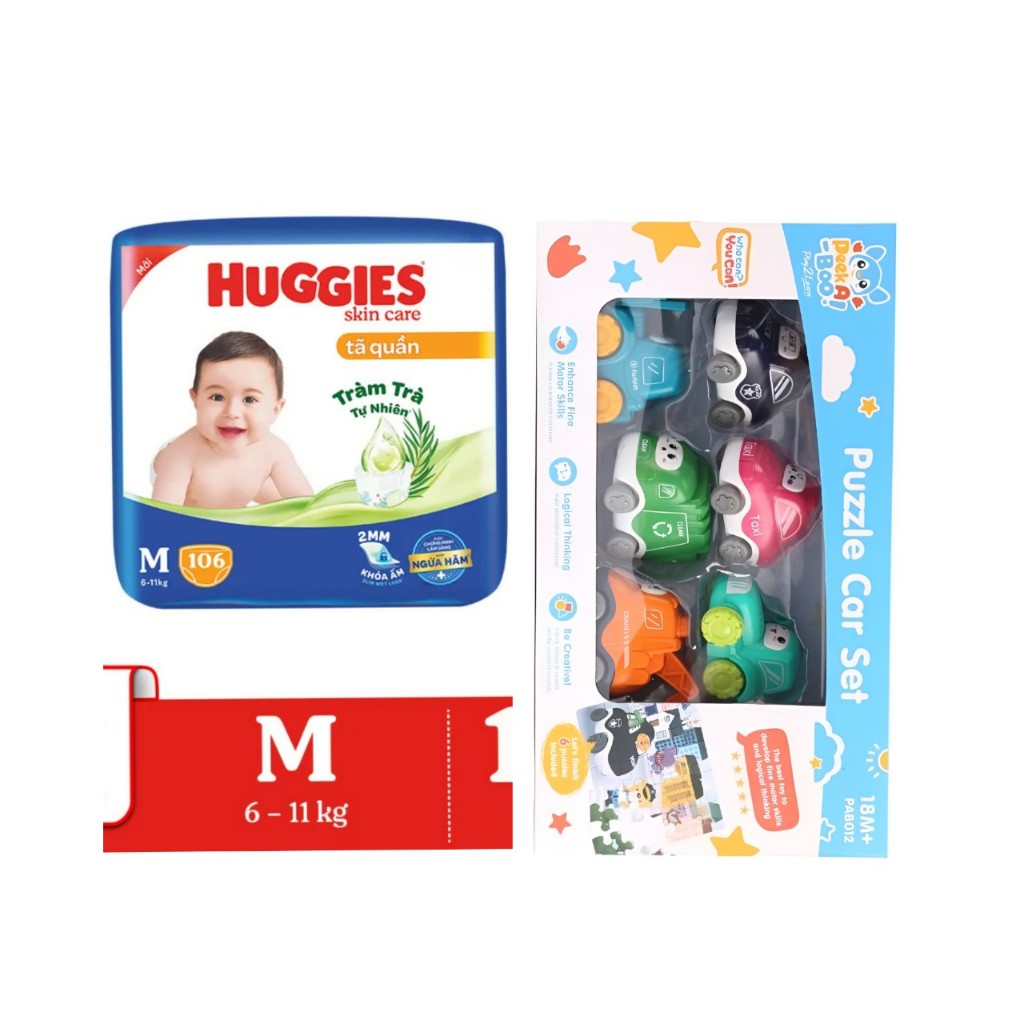 Tã quần Huggies Skincare Mega Jumbo M106/L96+8/XL84+4/XXL76+4