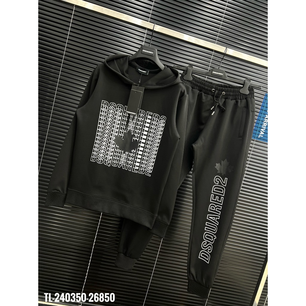 Bộ Quấn Áo Nam Loang Xám Đen Siêu Đẹp - Bộ Quần Áo Nam DSQ Nam Cao Cấp