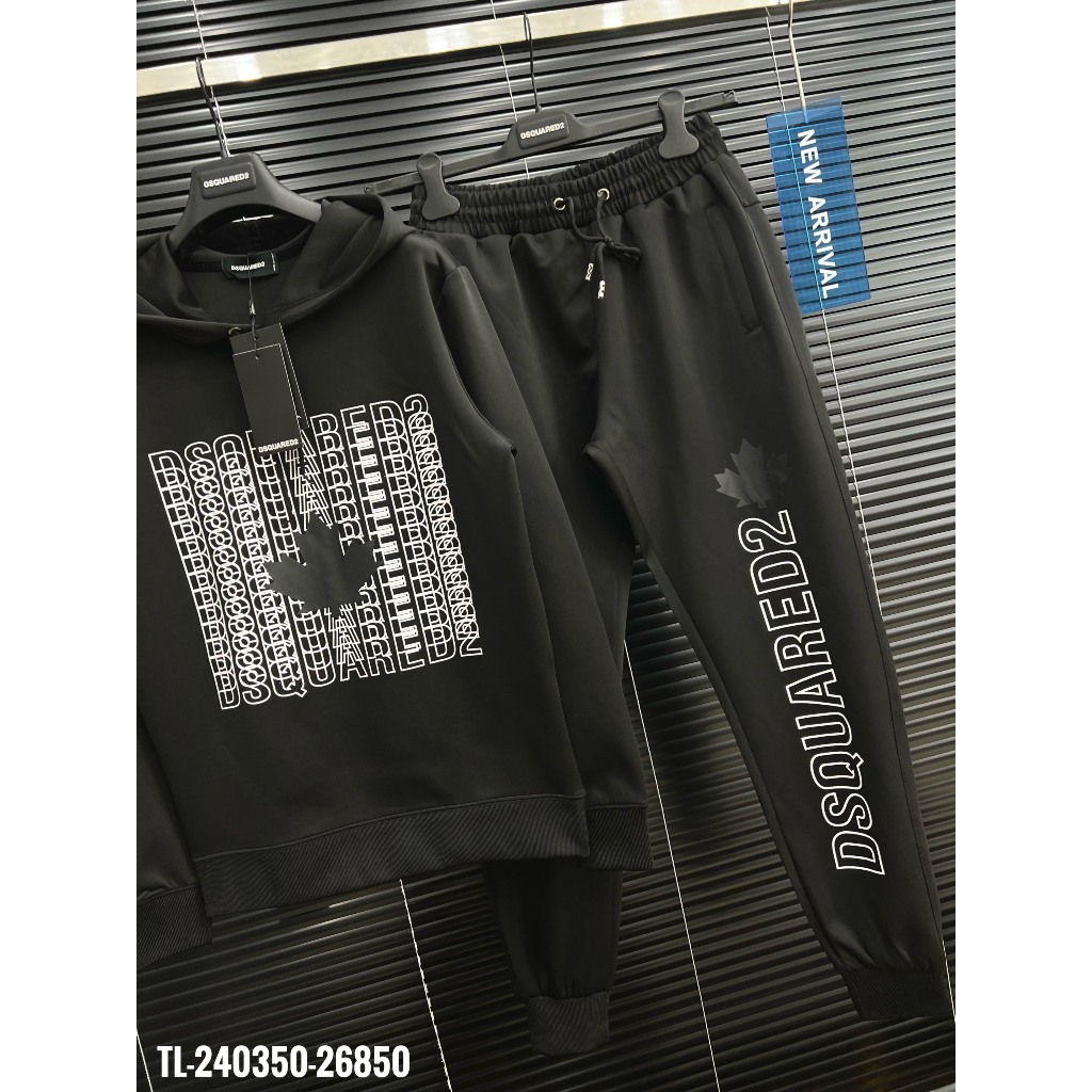 Bộ Quấn Áo Nam Loang Xám Đen Siêu Đẹp - Bộ Quần Áo Nam DSQ Nam Cao Cấp