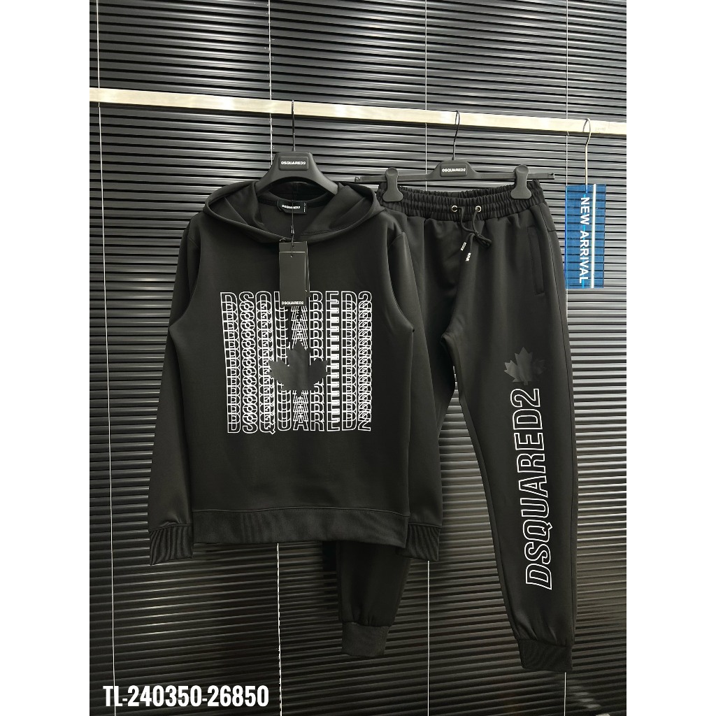 Bộ Quấn Áo Nam Loang Xám Đen Siêu Đẹp - Bộ Quần Áo Nam DSQ Nam Cao Cấp