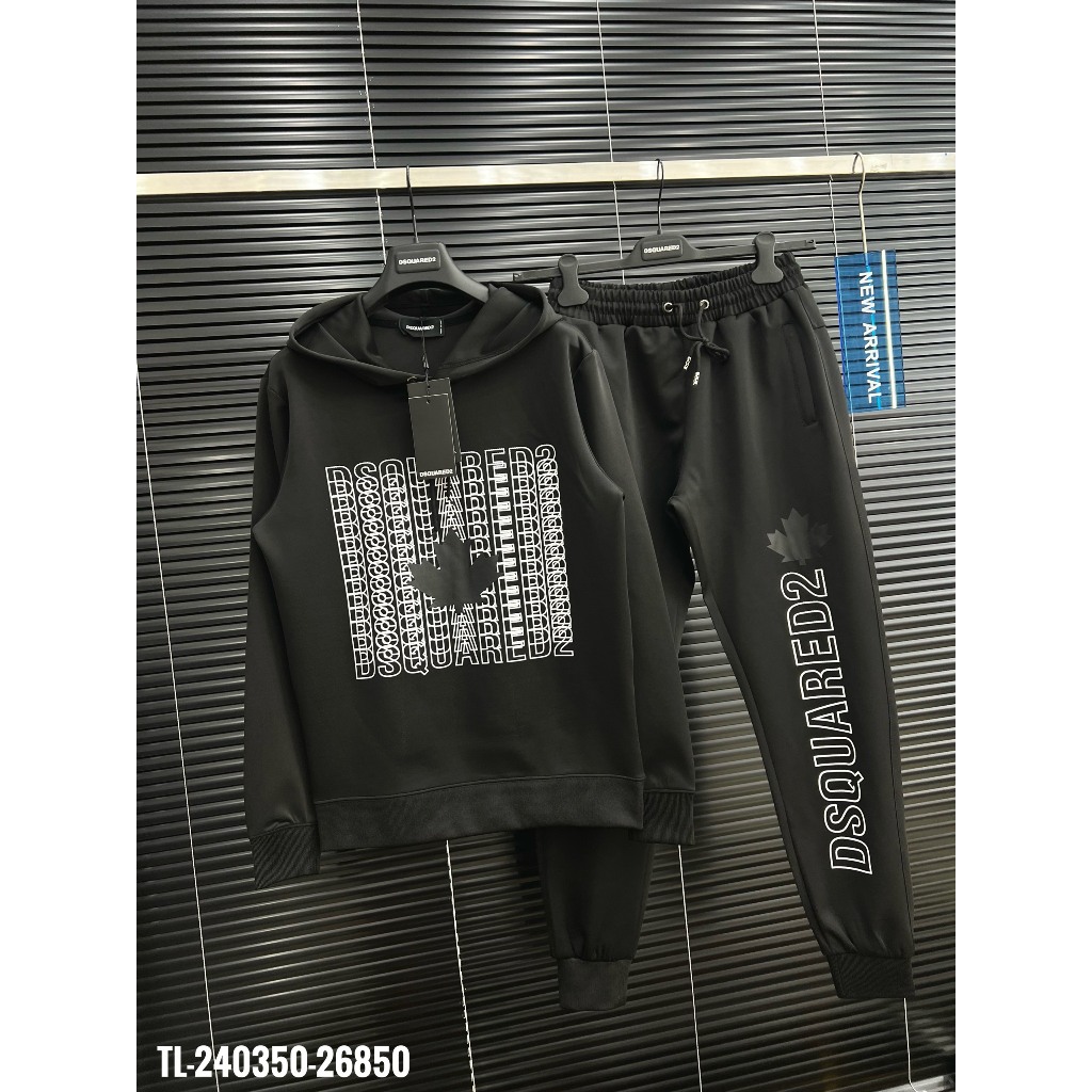 Bộ Quấn Áo Nam Loang Xám Đen Siêu Đẹp - Bộ Quần Áo Nam DSQ Nam Cao Cấp