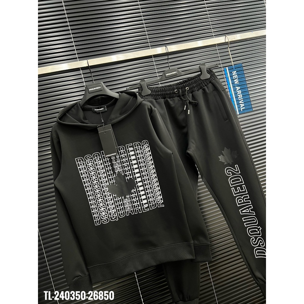 Bộ Quấn Áo Nam Loang Xám Đen Siêu Đẹp - Bộ Quần Áo Nam DSQ Nam Cao Cấp