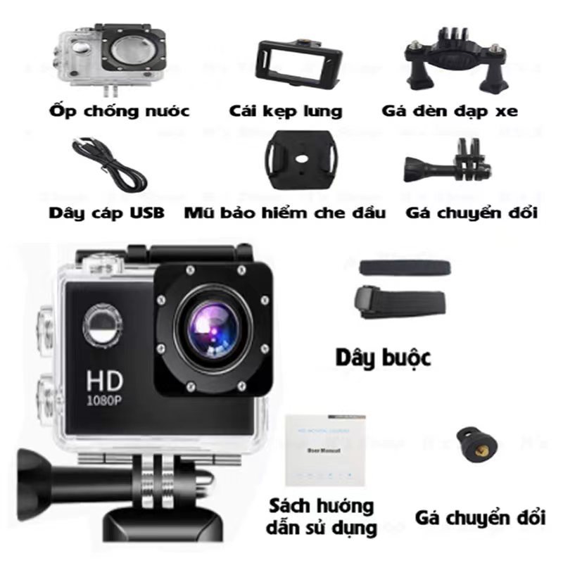 Camera thể thao 4K Máy ảnh thể thao chống thấm nước Camera chống rung Máy ảnh HD Máy ghi âm lái xe wifi