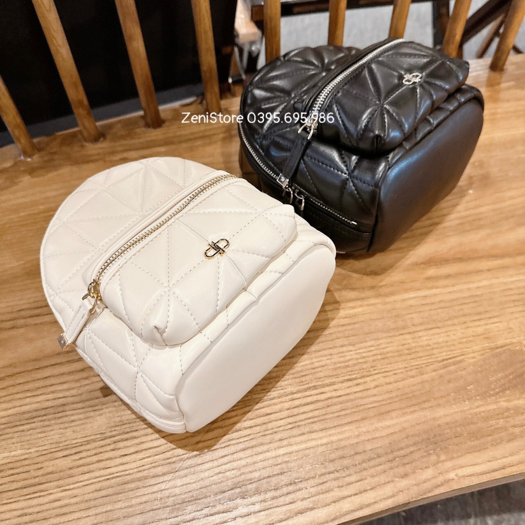 Balo nữ, balo Pê rô mini Pixel trần trám size 18 hàng xuất sịn - Zeni.Store