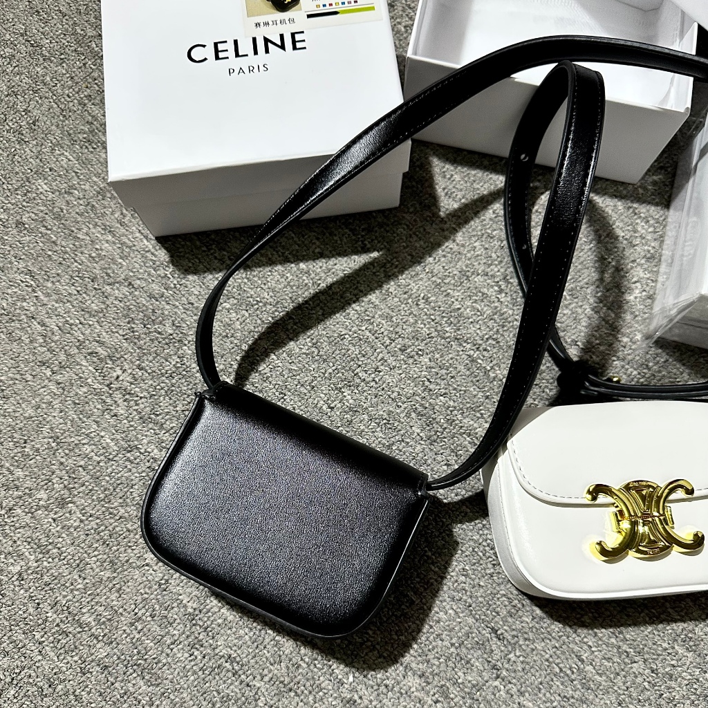 Túi xách nữ, túi cê lin mini size 13 da sần full box hàng QC loại 1 - ZeniStore
