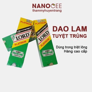 Dao lam cạo râu, lông dùng trong triệt lông công nghệ cao spa thẩm mỹ viện nanocee
