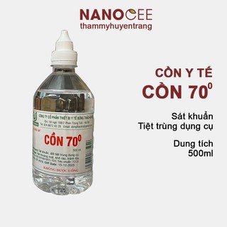 Cồn Y Tế 70 Độ 500ml Sát Trùng Sát Khuẩn Vết Thương Vật Tư Y Tế [Đã bật Hỏa Tốc]