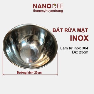 Bát Đựng Nước Rửa Mặt INOX 24cm Dùng Trong Spa, Y Tế, Thẩm Mỹ Viện