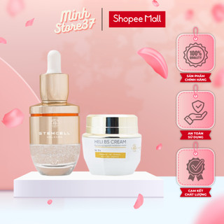 Combo dưỡng trắng da huyền phi chính hãng gồm peel da và kem phục hồi b5 dưỡng da mờ nám tàn nhang