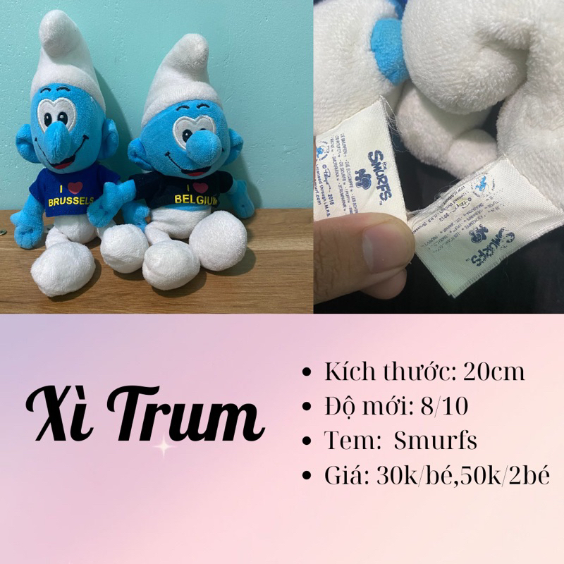 Gấu bông Xì Trum - Sóc Dale Chip - Rilakkuma 2hand, đọc kỹ phần mô tả