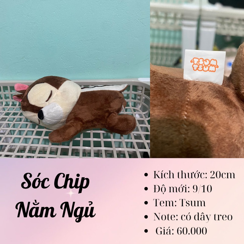 Gấu bông Xì Trum - Sóc Dale Chip - Rilakkuma 2hand, đọc kỹ phần mô tả