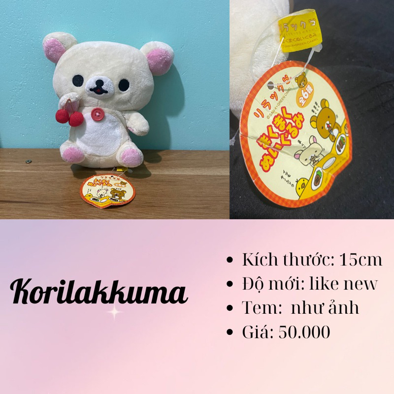 Gấu bông Xì Trum - Sóc Dale Chip - Rilakkuma 2hand, đọc kỹ phần mô tả