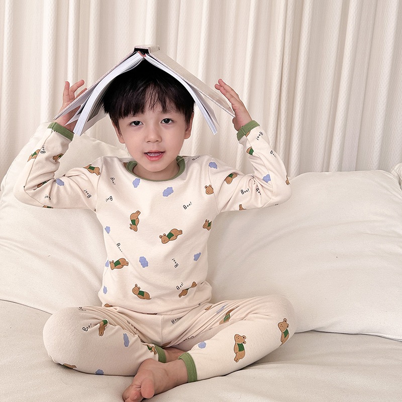 Bộ quần áo dài tay cho bé thu đông cho be AMBB KIDS Set quần áo cho bé Sukun